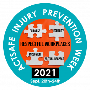 Injury prevention week logo September 20th to 24th