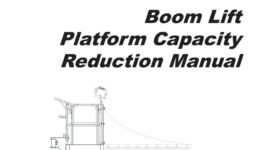 Boom lift platform capacity reduction manual