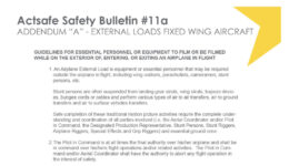 Fixed Wing Aircraft Addendum A External Loads Motion Picture Bulletin