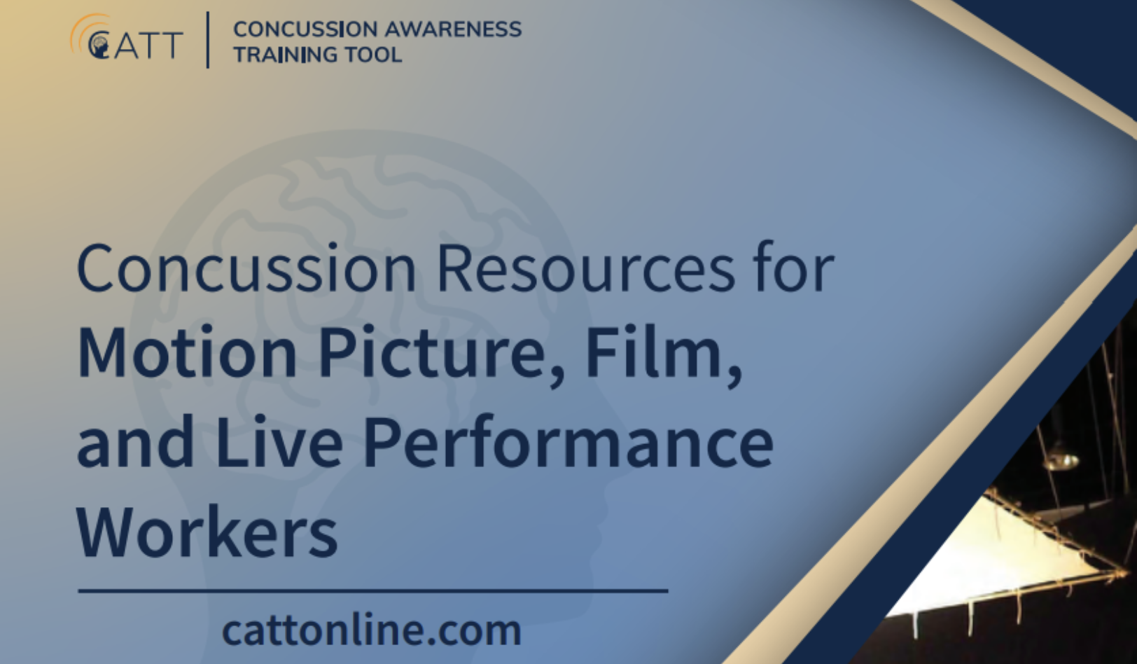 Concussion Resources for Motion Picture, Film and Live Performance Workers