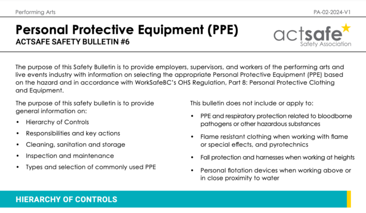 #6 Personal Protective Equipment (PPE)