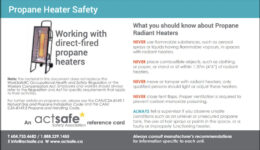 Propane Heater Safety Reference Card PDF