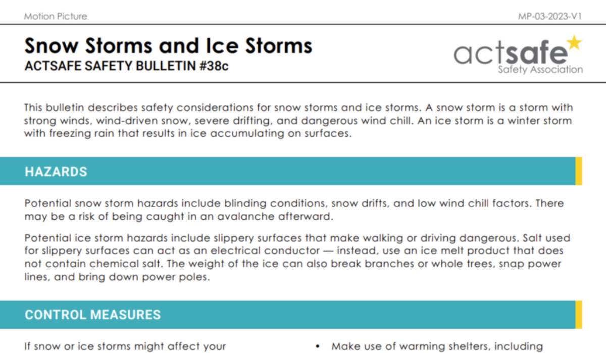 #38C Snow Storms and Ice Storms