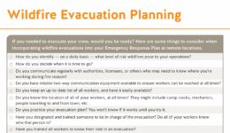 Wildlife Evacuation Plan