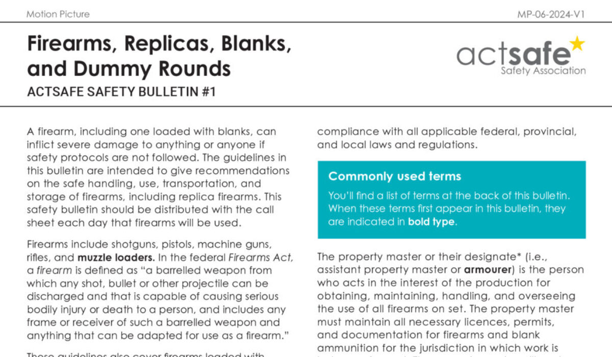 #1 Firearms, Replicas, Blanks, and Dummy Rounds