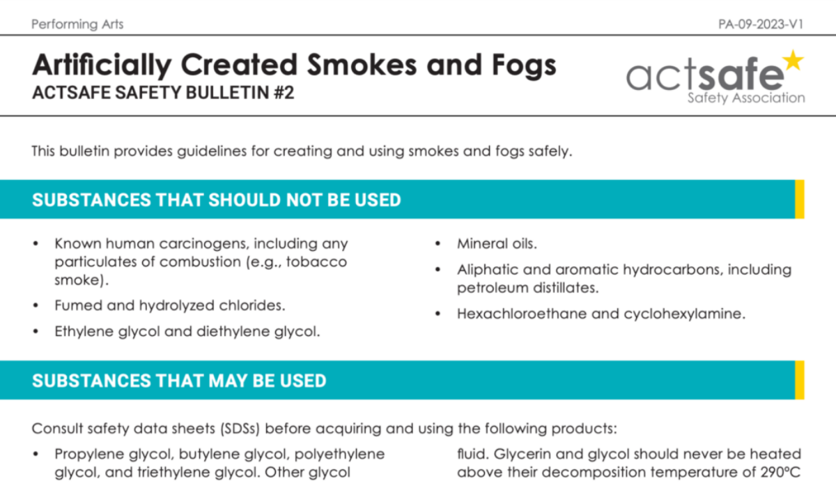 #2 Artificially Created Smokes and Fogs