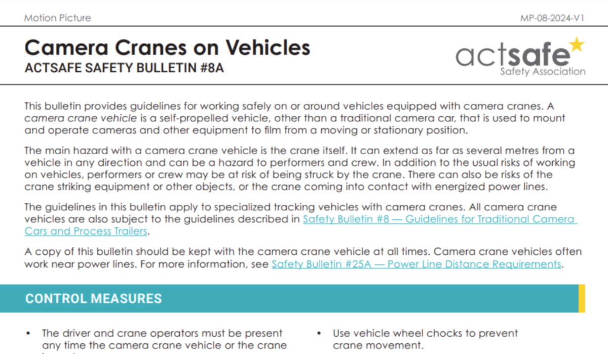 #8A Camera Cranes on Vehicles