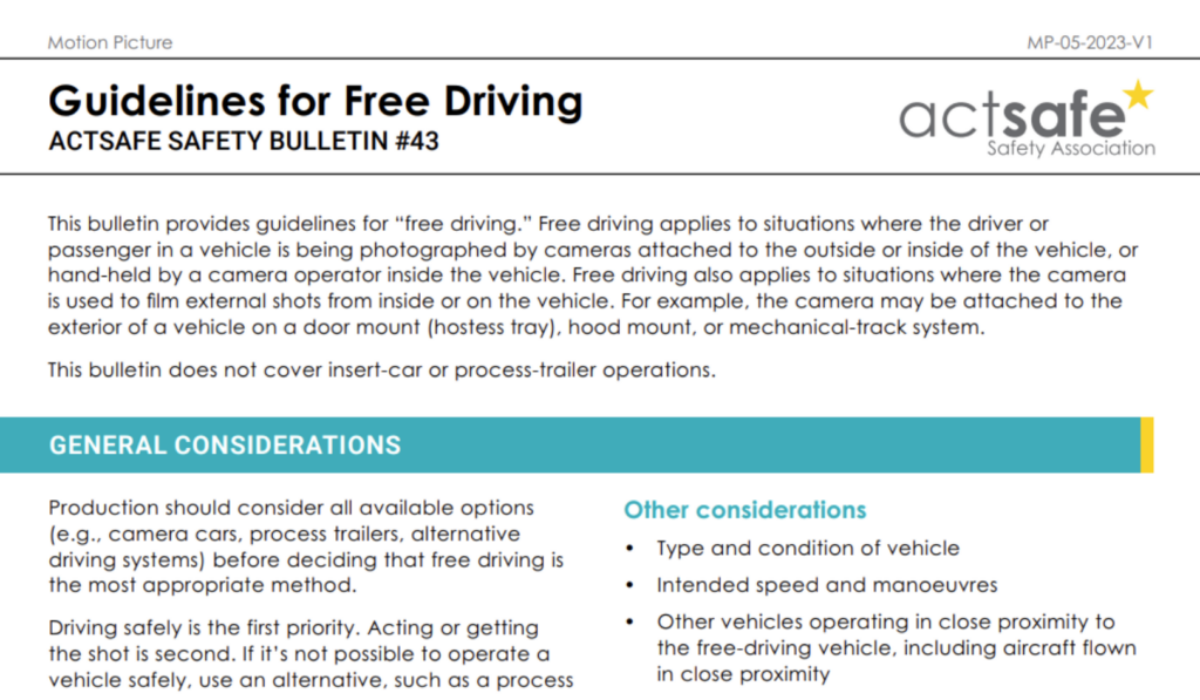 #43 Guidelines for Free Driving