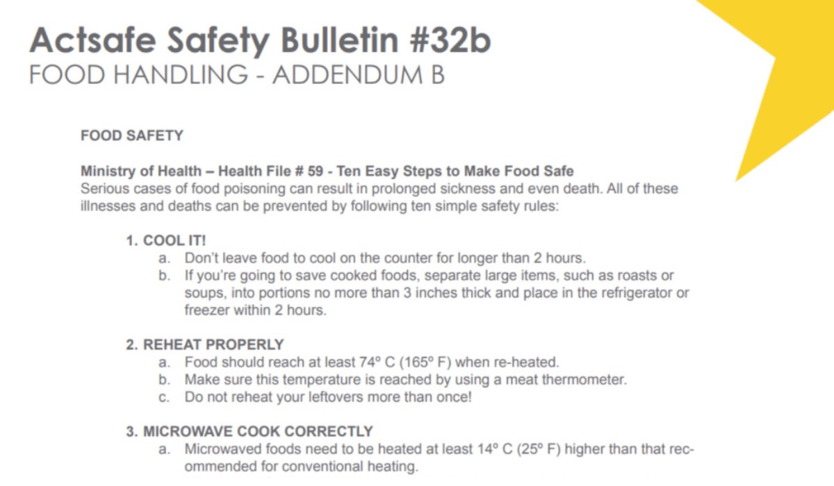 #32B Ten Easy Steps to Make Food Safe