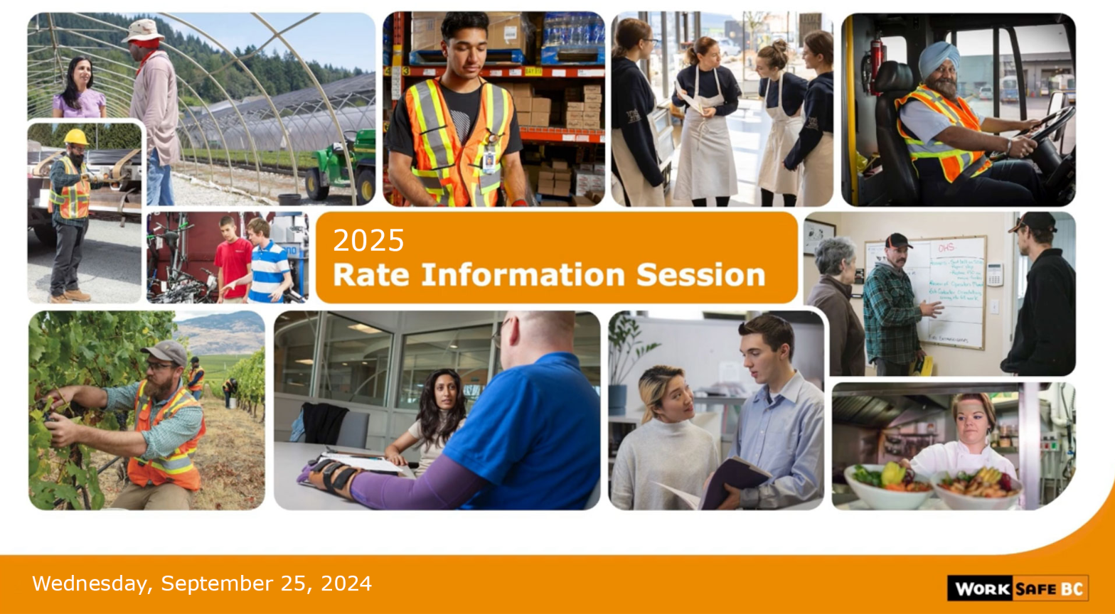 WorkSafeBC 2025 Rate Consultation Information Session