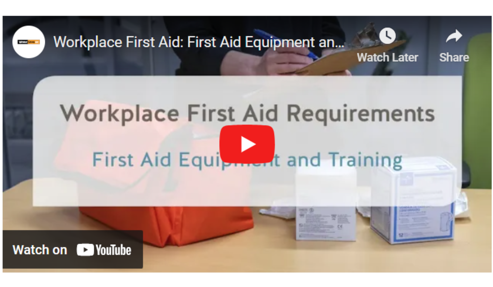 First aid equipment