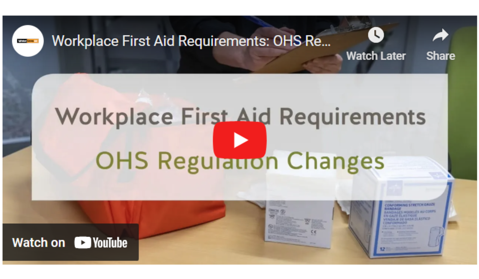 OHS regulation changes